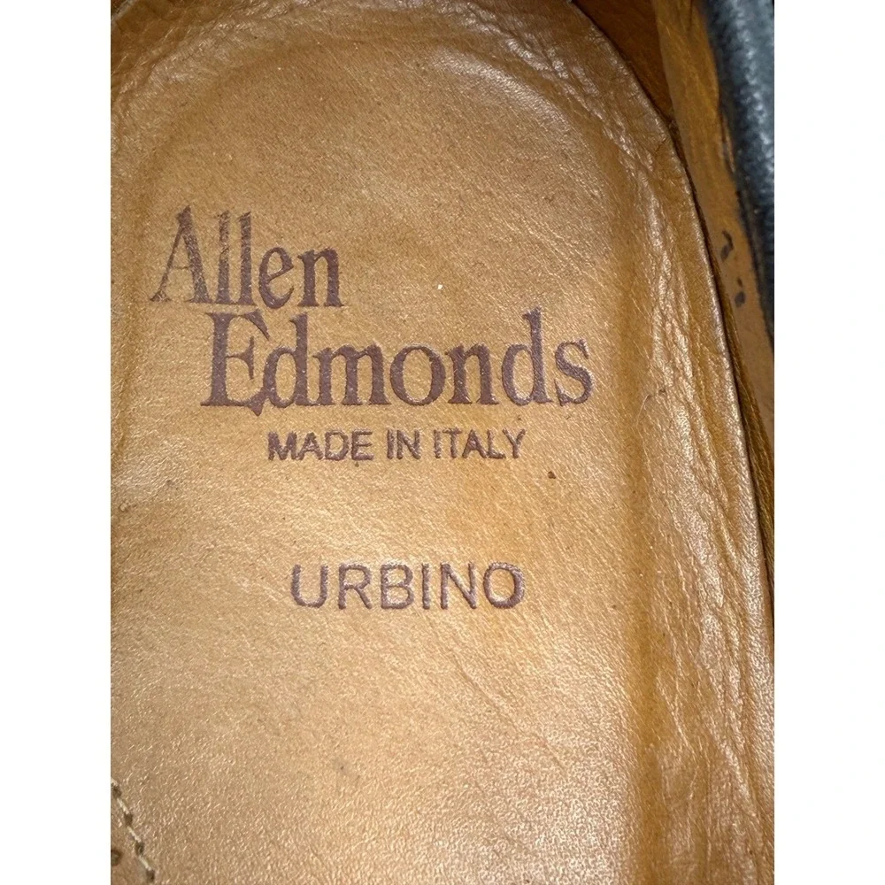 Allen Edmonds Urbino Men's Black Leather Tassel Loafers Shoes Size 11 B Italy